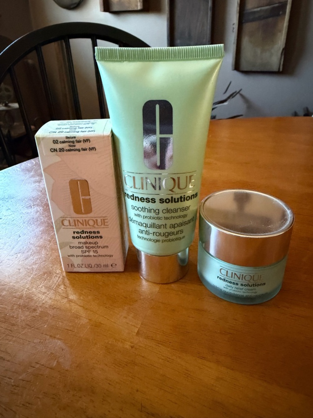 🔥LOT- Clinique Redness Solution 3pcs NEW NEVER USED